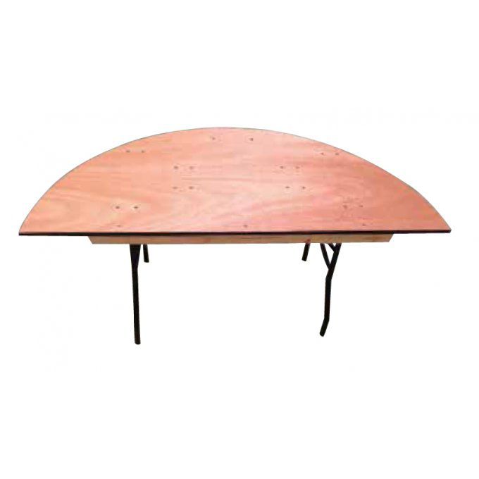 Table demi-ronde 152cm
