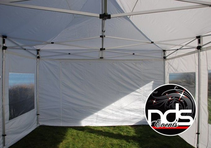 Structure pliante 48m² en 6x8m OU 4x12m AVEC côtés