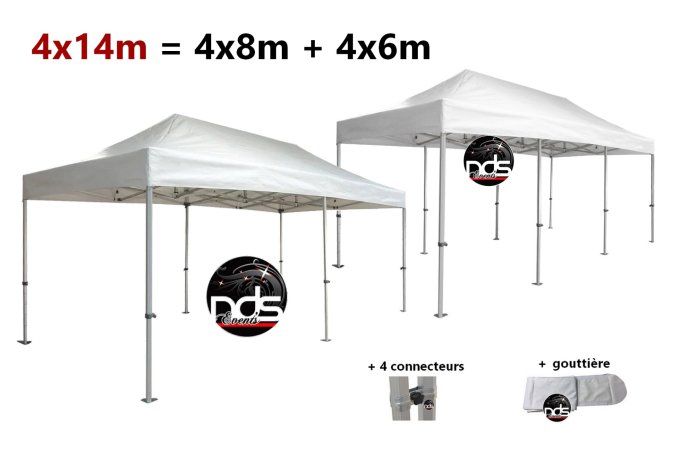 Structure de réception 56m² 4x14m