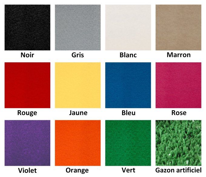 Moquette stand aiguilletée / Gazon artificiel - Prix au m²
