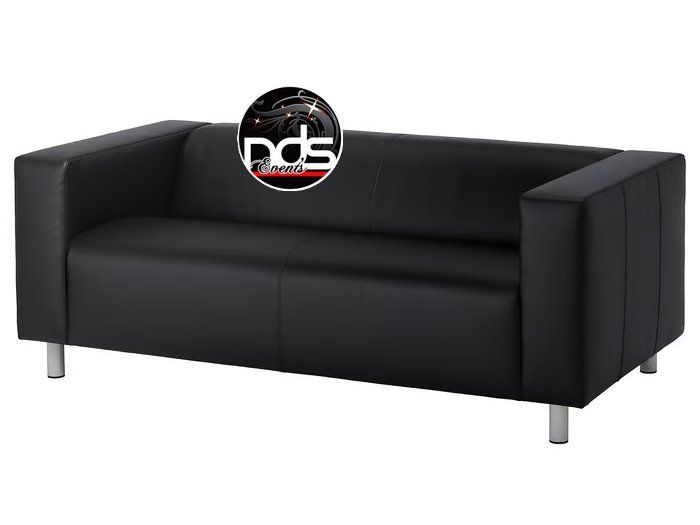 Canapé confort 2/3 places noir