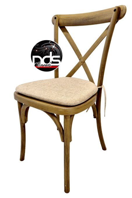 Chaise bistrot "Dos croisé"
