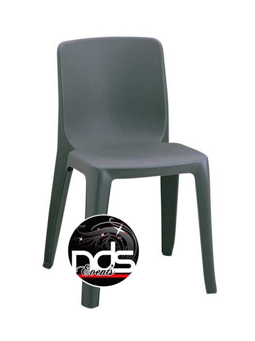 Chaise Denver gris anthracite
