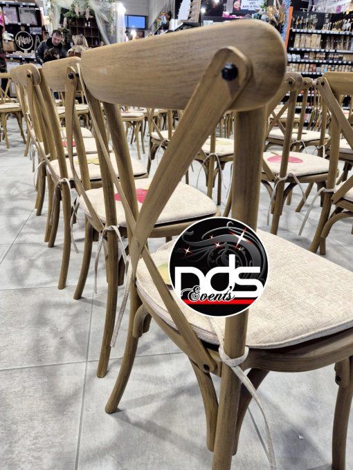 Chaise bistrot "Dos croisé"