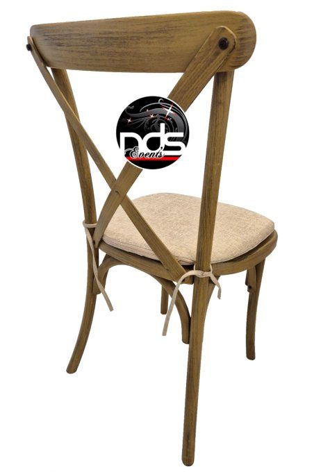 Chaise bistrot "Dos croisé"