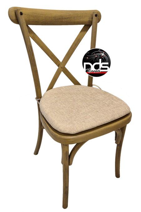 Chaise bistrot "Dos croisé"