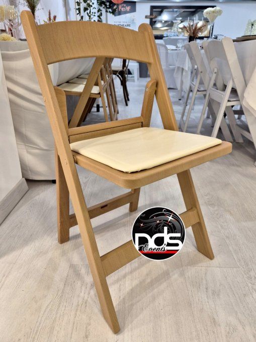 Chaise Wedding (pliante effet bois)