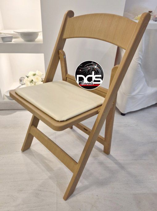 Chaise Wedding (pliante effet bois)