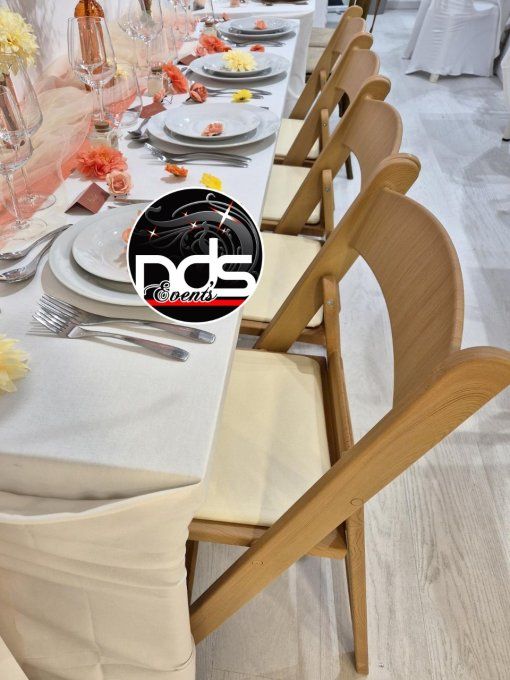Chaise Wedding (pliante effet bois)