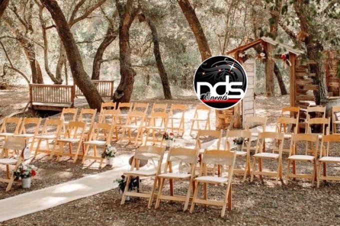 Chaise Wedding (pliante effet bois)