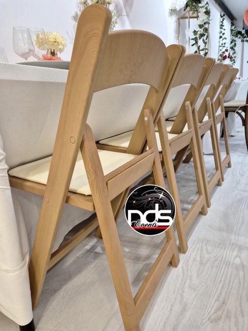 Chaise Wedding (pliante effet bois)