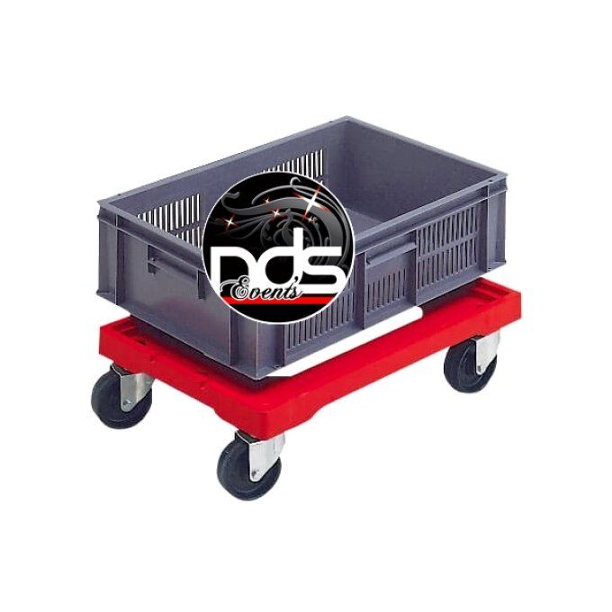 Chariot porte-bacs 40x60cm norme Euro