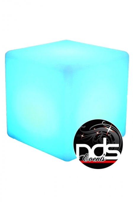 Cube LED RGB sur batterie 40x40cm