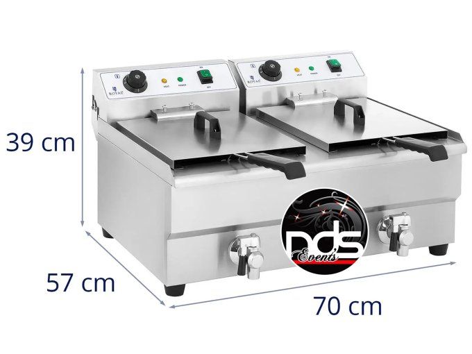 Friteuse électrique 2 x 16 litres