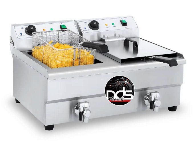 Friteuse électrique 2 x 16 litres