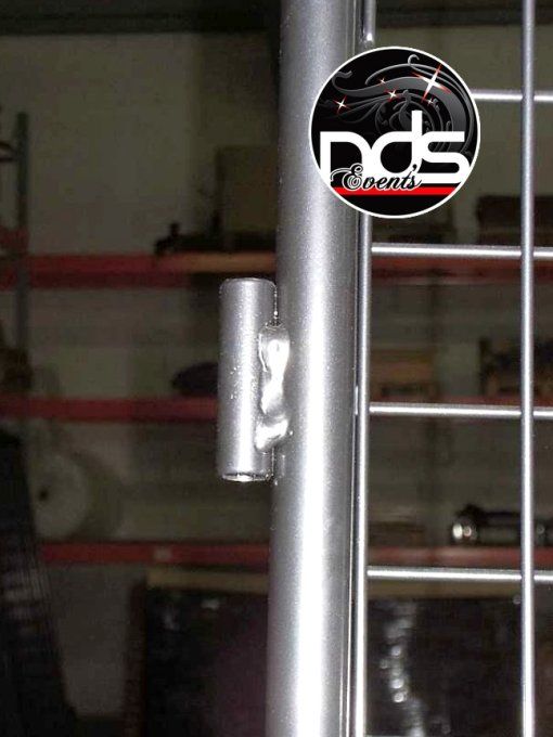 Grille d'exposition modulable 2x1m sur pieds