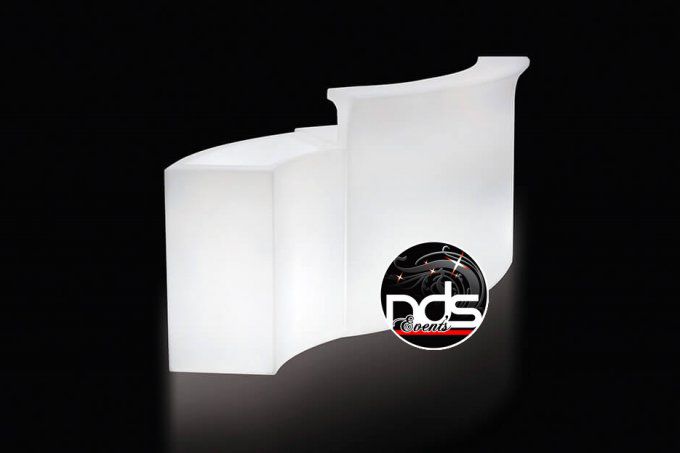 Ice Bar lumineux, vasque bouteilles et glaçons - Module de 95cm