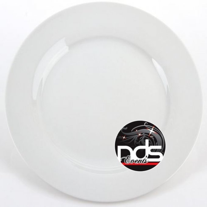 Assiette ronde en porcelaine