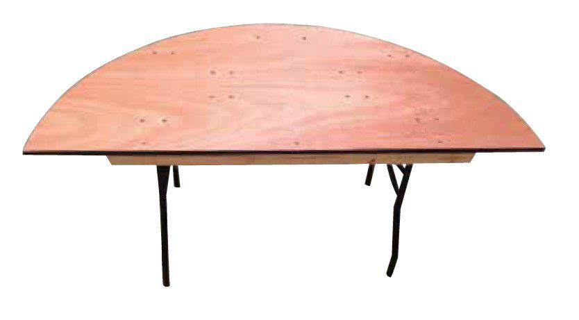 Table demi-ronde 122cm