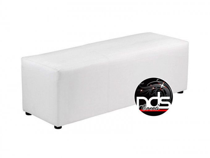 Banquette blanche 120x40cm