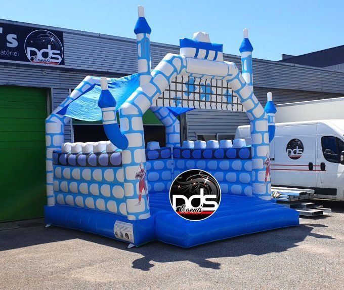 Château gonflable BlueCastel - Installation comprise