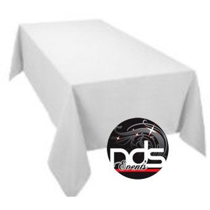 Nappe coton blanche 1,6x3m