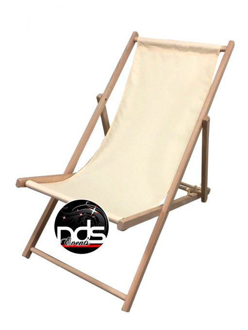 Chaise longue Blanc écru