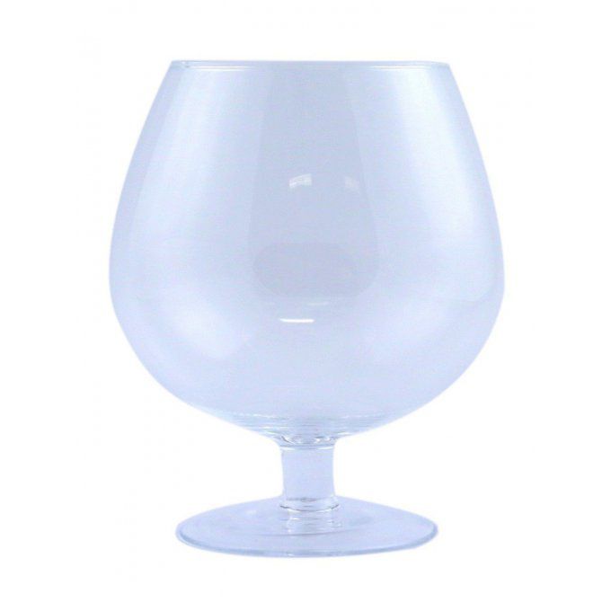 Vase "Verre à Cognac" transparent 24x12,5cm