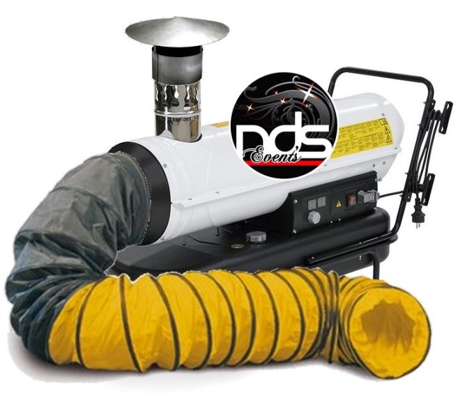 Chauffage soufflant au fioul 50kW - 71 à 120 m²
