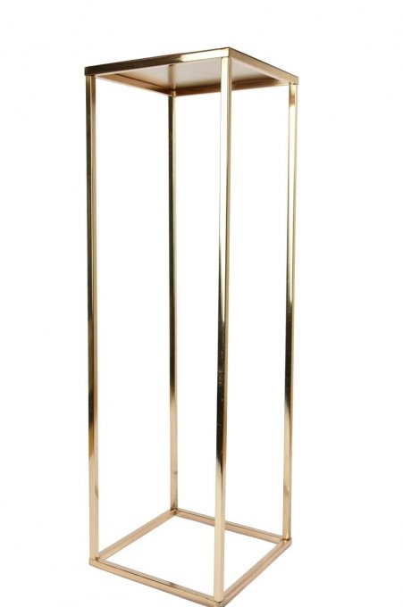 Centre de table Colonne Or cuivré 77cm