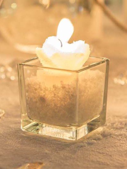 Vase "Cube" transparent