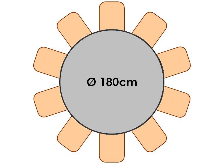 Table Ronde 180cm Location Vaisselle Grenoble Fr