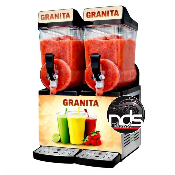 Machine à Granita 2x15 litres - Consommables inclus
