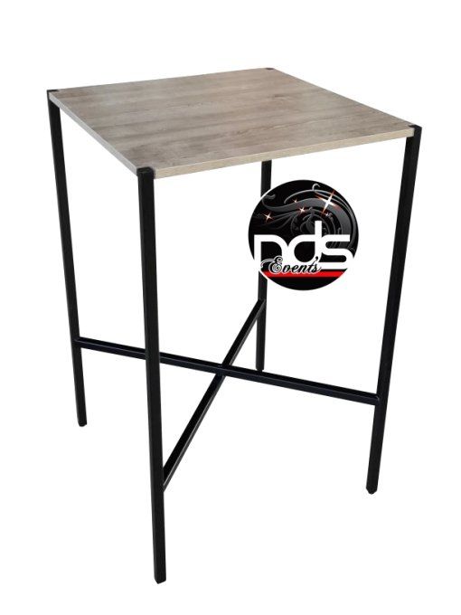 Mange debout "Kross" noir et bois 69x69x110cm