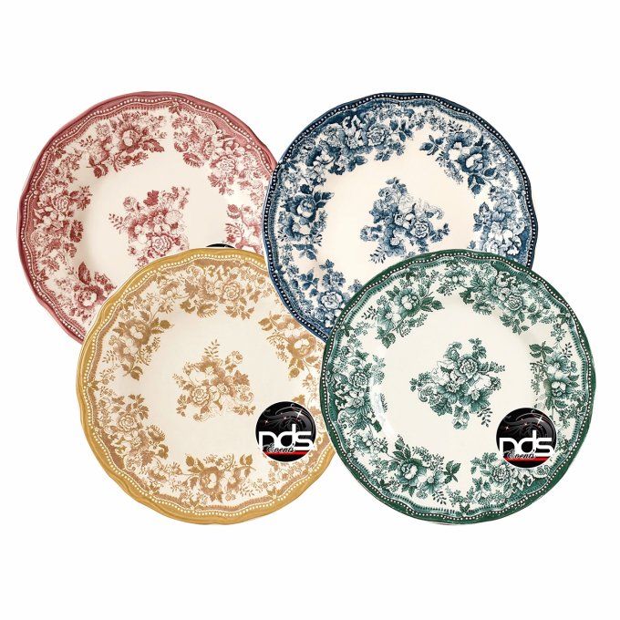 Assiette ronde porcelaine "Margot"
