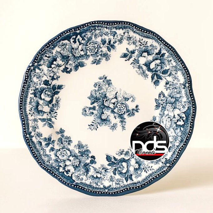 Assiette ronde porcelaine "Margot"