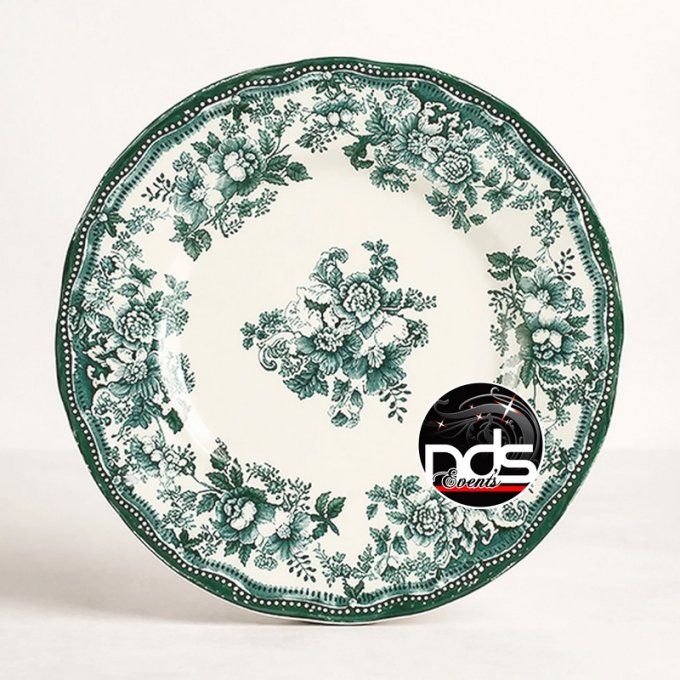 Assiette ronde porcelaine "Margot"