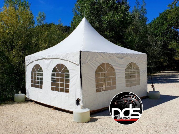 Pagode de réception 4x4m 16m² - Montage/démontage compris