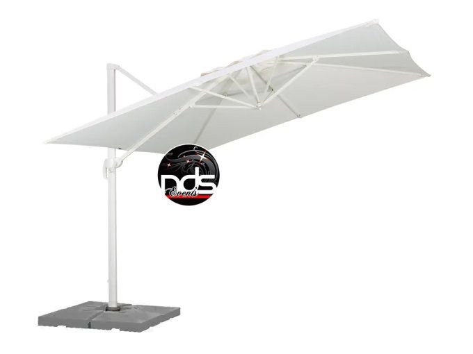 Parasol déporté blanc 3m