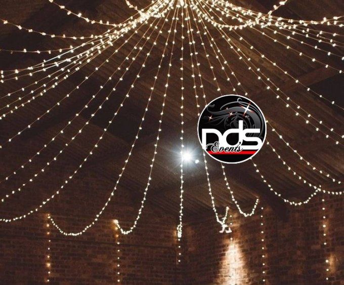 Plafond lumineux ciel étoilé LED blanc chaud - Forme "cirque"
