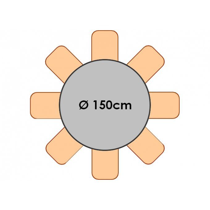 Table ronde 150cm