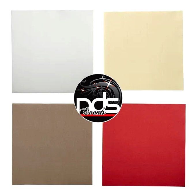 50x Serviettes jetables Quality 38x38cm