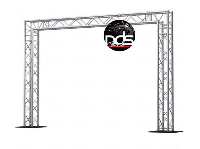Structure scénique aluminium - Arche 2 pieds sur embases