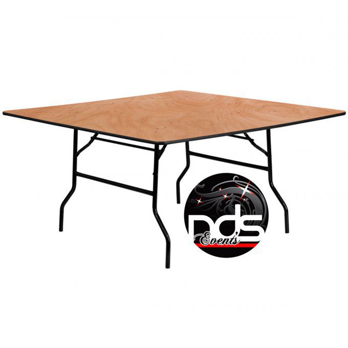 Table carrée 122x122cm