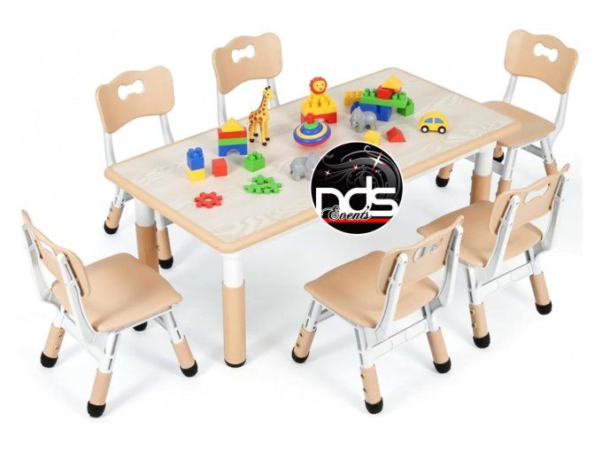 Ensemble table et 6 chaises pour enfant