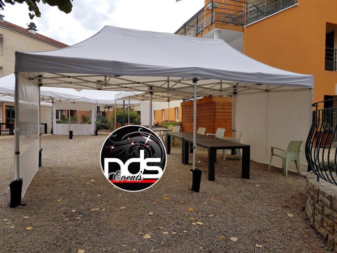 Structure pliante 48m² en 6x8m OU 4x12m AVEC côtés