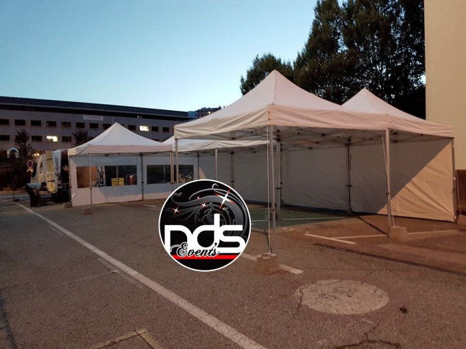 Structure pliante 48m² en 6x8m OU 4x12m AVEC côtés