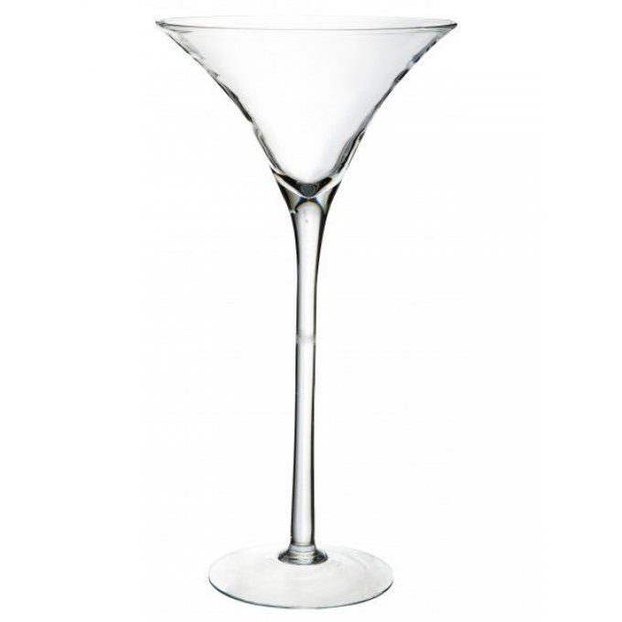 Vase "Martini" transparent 70x30cm