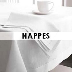 Nappes et serviettes tissus en location